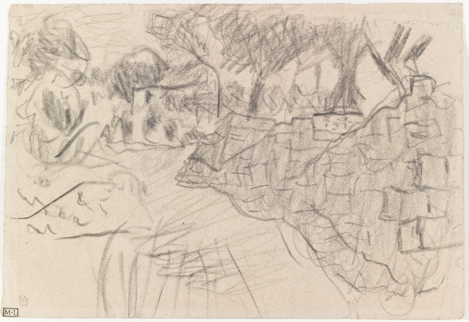 Pierre Bonnard - Le mur dans le jardin