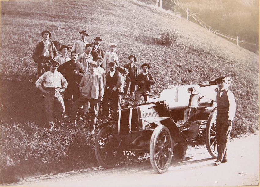 Anonyme - Accident de voiture à Vevey, le 19 septembre 1903