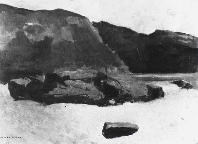 Odilon Redon - Rochers près de Royan
