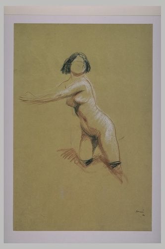 Jean-Louis Forain - Femme nue, en bas noirs