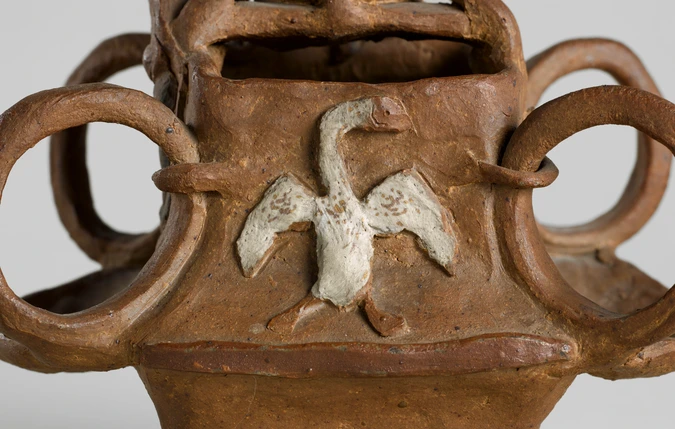 Paul Gauguin - Vase à quatre anses à décor de paysans bretons