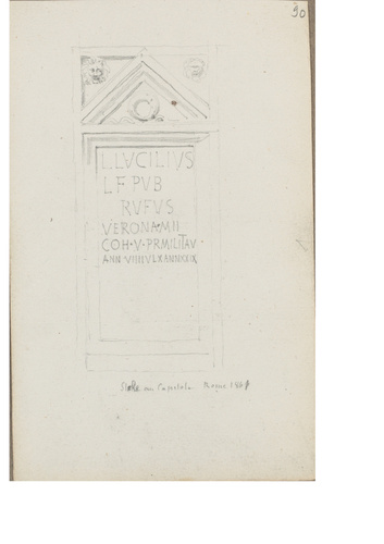 Louis Boitte - Rome, musée du Capitole, stèle