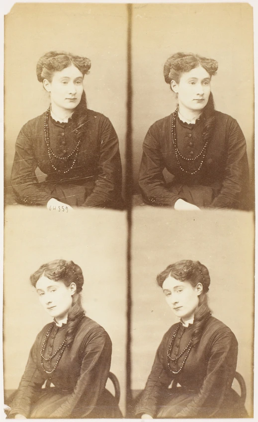André Adolphe Eugène Disdéri - Mlle Clémence Sergent en deux poses
