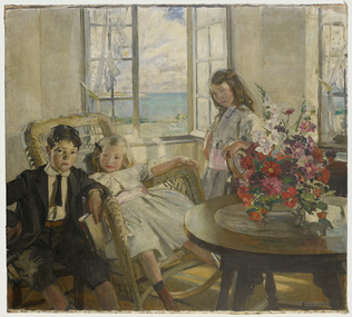 Lucien Simon - Jour d'été, portrait de mes enfants