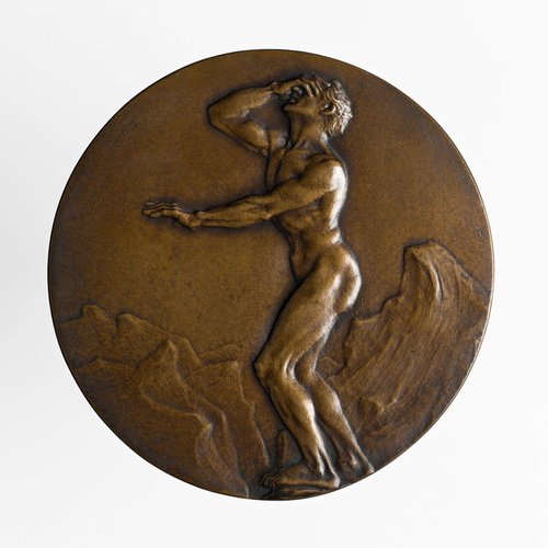 Charles Pillet - Homme nu sur le bord de l'abîme