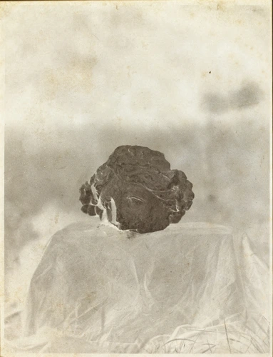 Charles Caron - Sculpture, fragment d'une tête