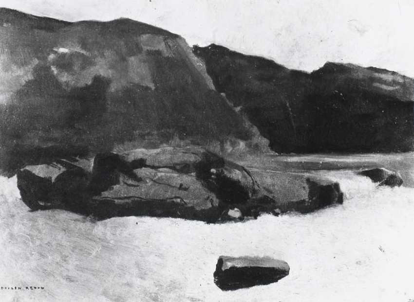 Odilon Redon - Rochers près de Royan