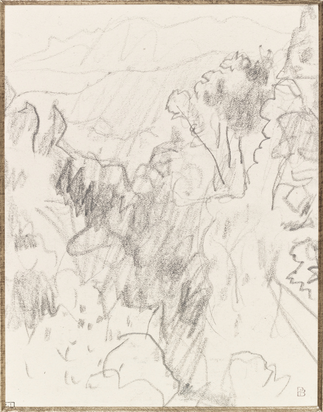 Pierre Bonnard - Paysage avec chaîne de montagnes