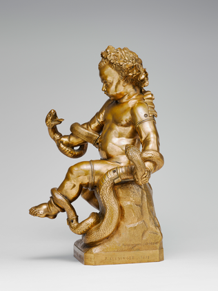 Auguste Clésinger - Hercule enfant étouffant les serpents de l'Envie
