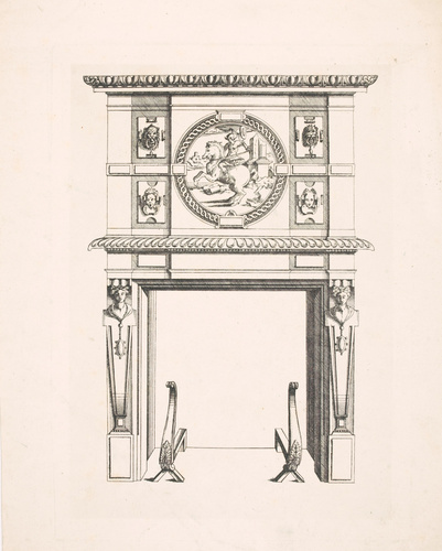 Anonyme - Cheminée de J. Androuet du Cerceau