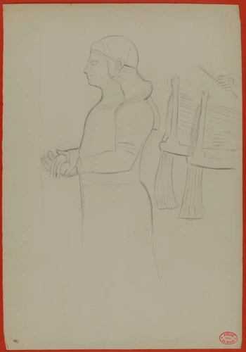 Edgar Degas - Copie d'après un fragment de relief assyrien