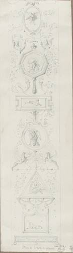 Louis Boitte - Rome, villa Madame, stucs à décor d'arabesque