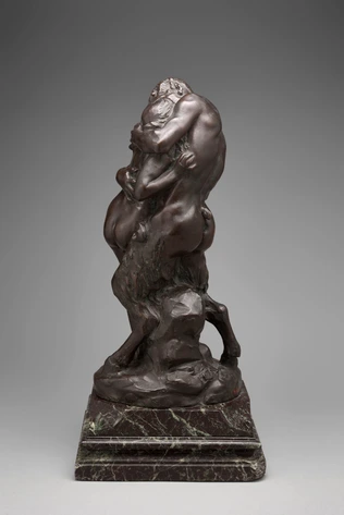 Aimé Jules Dalou - Baiser ou Nymphe et Faune