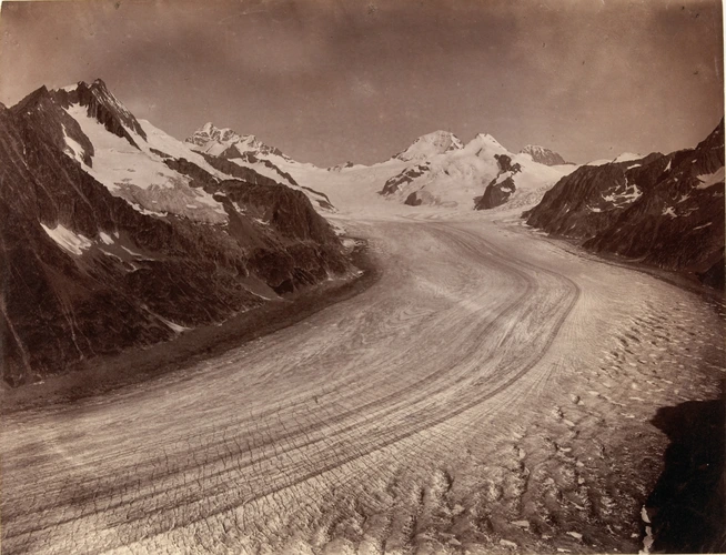 Giorgio Sommer - Paysage de montagne, glacier
