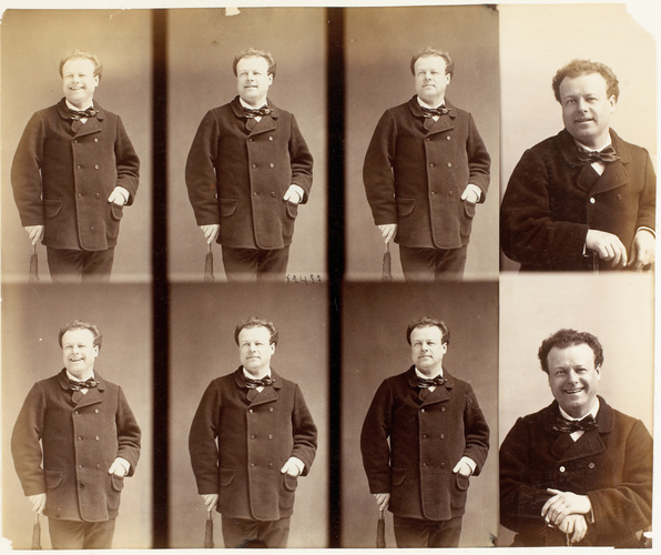 André Adolphe Eugène Disdéri - Mr Berthelier en pied, en huit poses