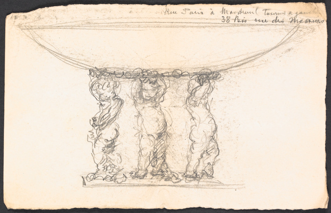 René Lalique - Coupe soutenue par trois putti