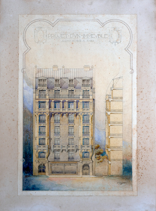 Antoine Chauchat - Projet d'un immeuble à construire à Paris