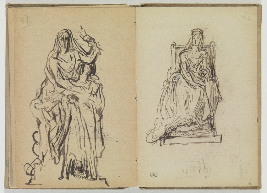 Etude pour un groupe sculpté - Henri Chapu | Musée d'Orsay