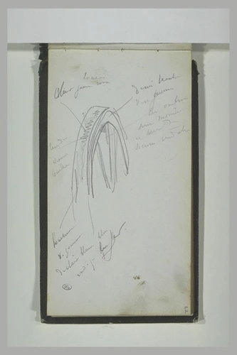 Notes De Roue Roue en bois, et notes manuscrites - Alphonse de Neuville | Musée d'Orsay