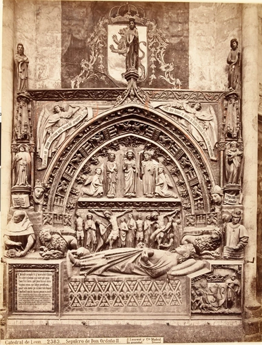 Juan Laurent - Catedral de Leon, 2383 : Sepulcro de Don Ordono II