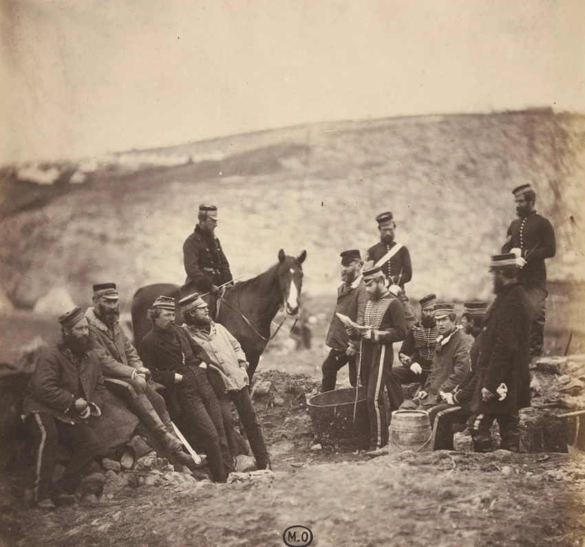Officers and Men of the 8th. Hussars - Roger Fenton