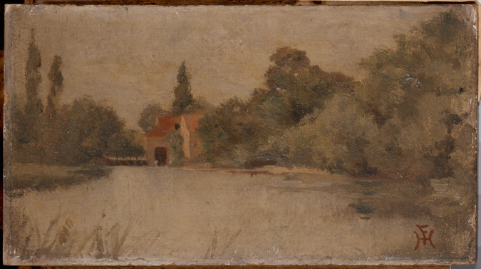 Ferdinand Heilbuth - Moulin sur une rivière