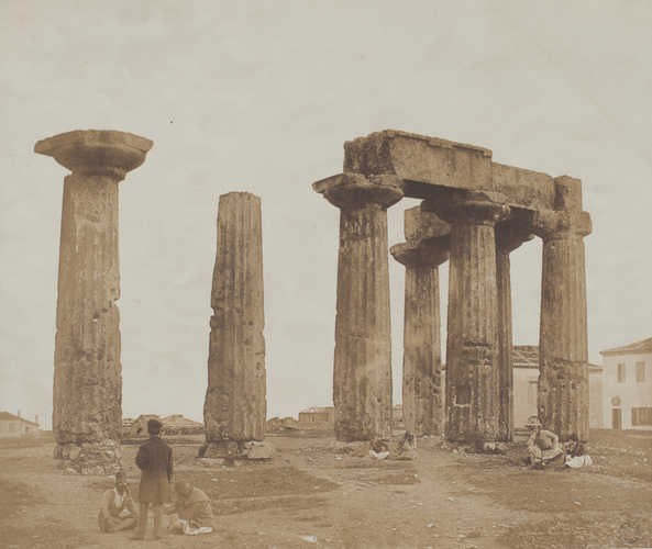 James D. Robertson - Corinthe - Temple des premiers âges de l'art grec, colonnes...
