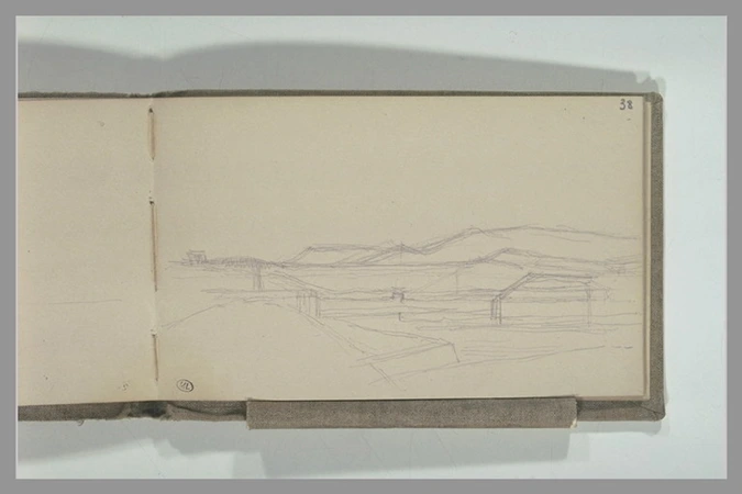 Léon Bonnat - Paysage avec des constructions