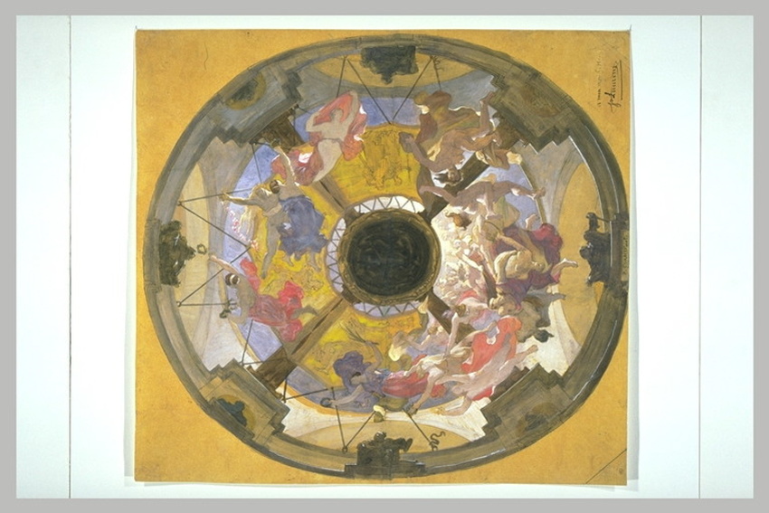 Jean-Paul Laurens - Projet pour le plafond du théâtre de l'Odéon