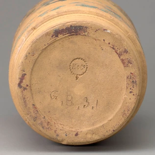 Ernest Chaplet - Vase (d'une paire) à décor japonisant