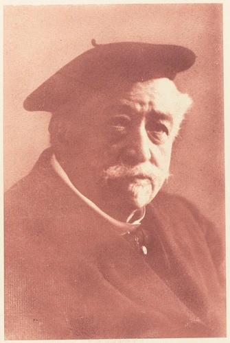 Charles Augustin Lhermitte - Portrait d'un homme âgé, en buste