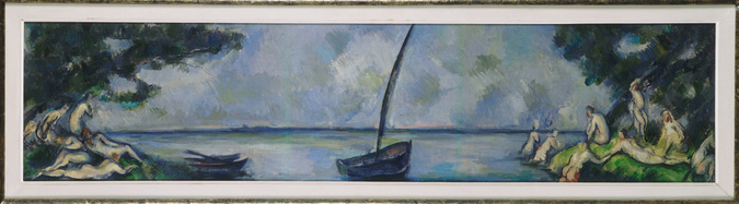Paul Cézanne - La Barque et les baigneurs
