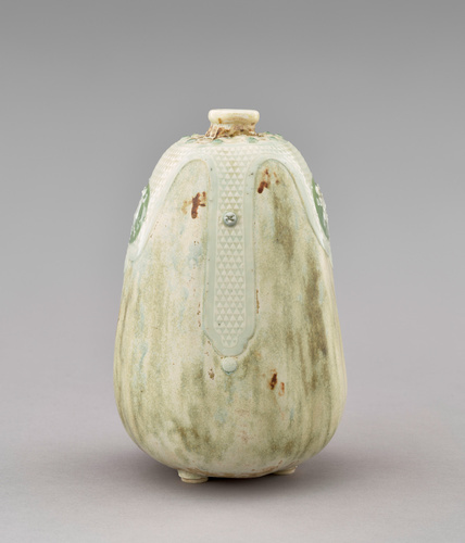 Taxile Maximin Doat - Vase coloquinthe à décor de médaillons
