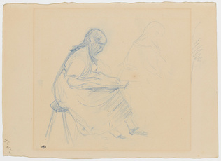 Berthe Marie Pauline Morisot - Julie Manet dessinant