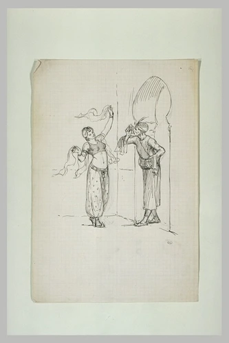 Gustave Boulanger - Orientale observée à travers des bésicles par un vieillard