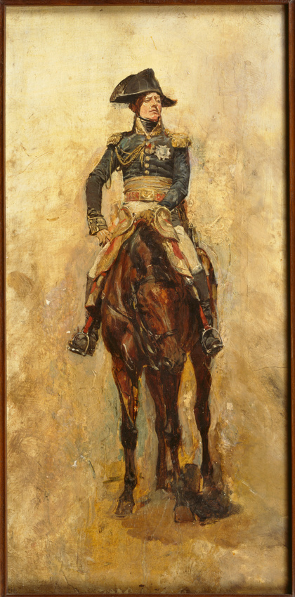 SOLDAT DE PLOMB DU 1ER EMPIRE :MARECHAL BESSIERES à CHEVAL Marque ALMIRALL