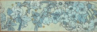 Alphonse Mucha - Fragments de frise décorant le pavillon de la Bosnie-Herzégovin...