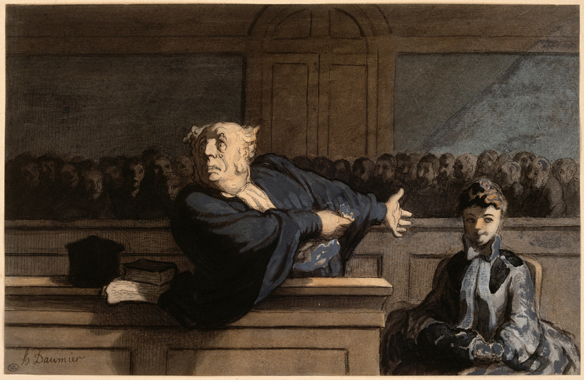 Honoré Daumier - Le Défenseur
