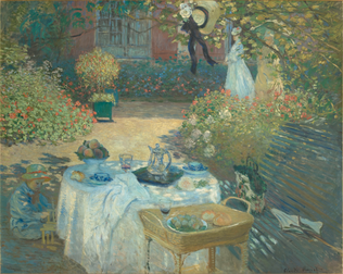 Claude Monet - Le Déjeuner : panneau décoratif