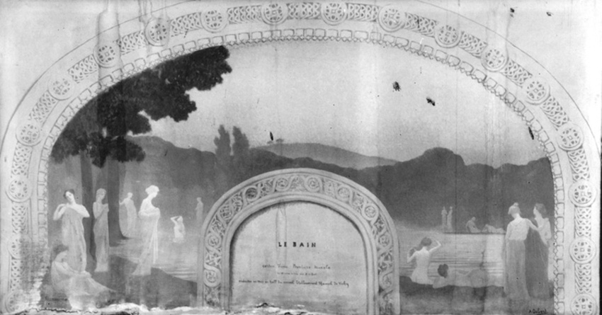 Alphonse Osbert - Le Bain, étude pour le décor de l'Etablissement thermal de Vic...