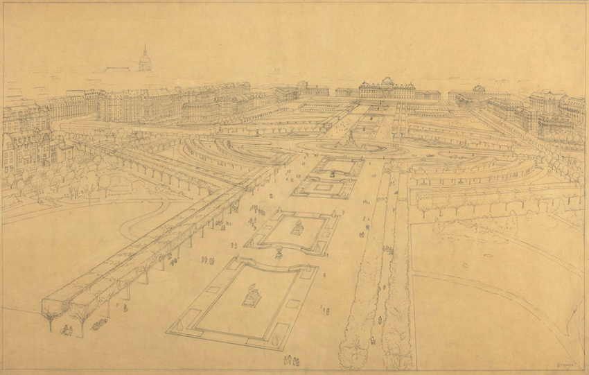 Jean-Camille Formigé - Projet d'aménagement du Champ-de-Mars