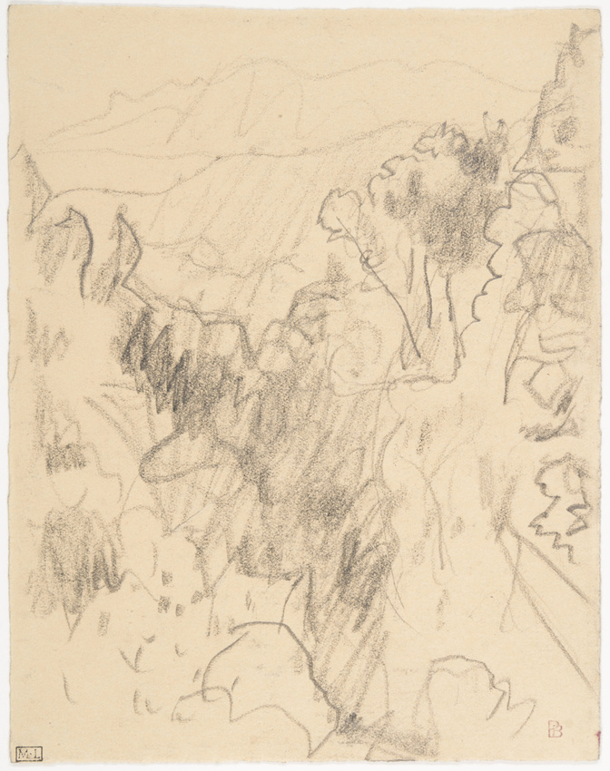 Pierre Bonnard - Paysage avec chaîne de montagnes