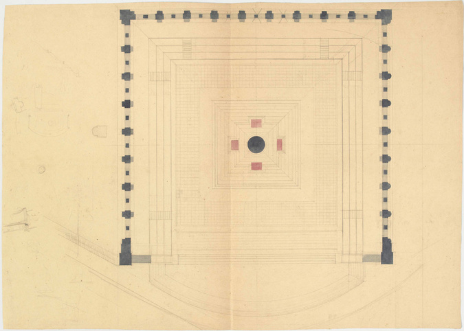 Jean-Camille Formigé - Monument commémoratif de la Constituante, plan masse