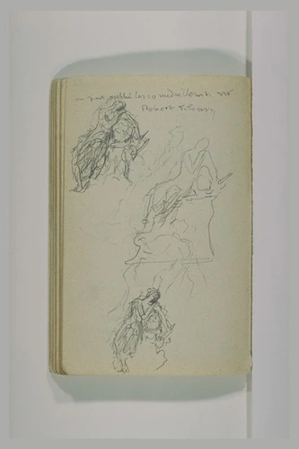 Henri Chapu - Trois études pour une sculpture avec une femme assise