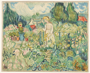 Blanche Derousse - Mademoiselle Gachet dans le jardin d'Auvers-sur-Oise