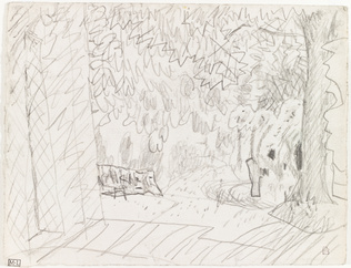 Pierre Bonnard - Vue d'un jardin au Cannet