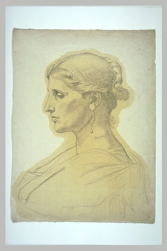 William Bouguereau - Portrait d'une Italienne, en buste