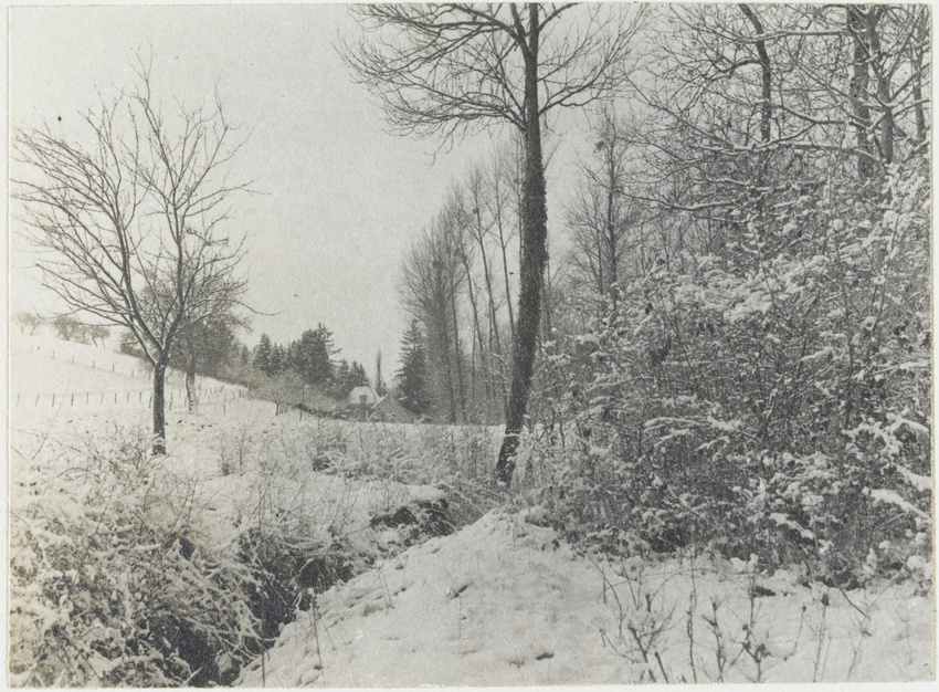 Charles Augustin Lhermitte - France, paysage de neige