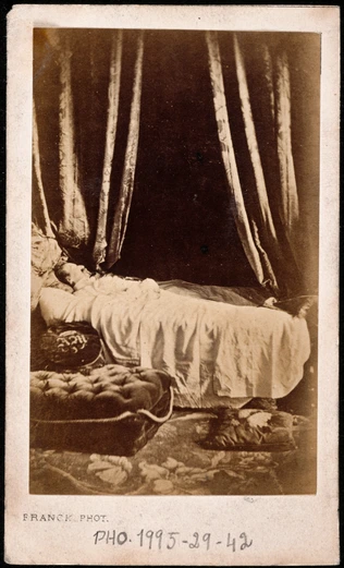 Le duc de Morny, sur son lit de mort - Franck