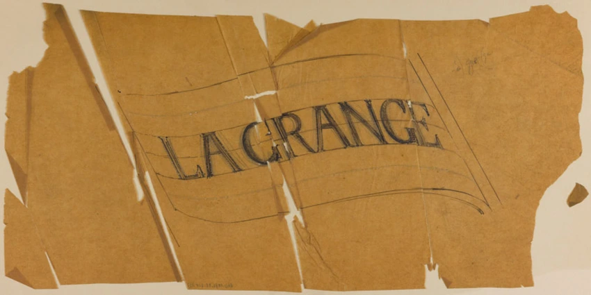 Charles Lameire - Sorbonne, salle des comités, phylactère de Lagrange